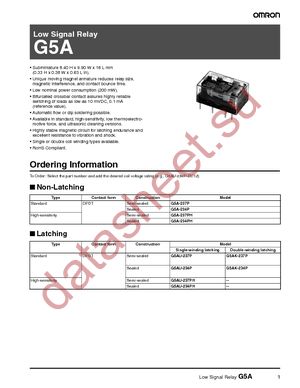 G5AK-234P DC6 datasheet  